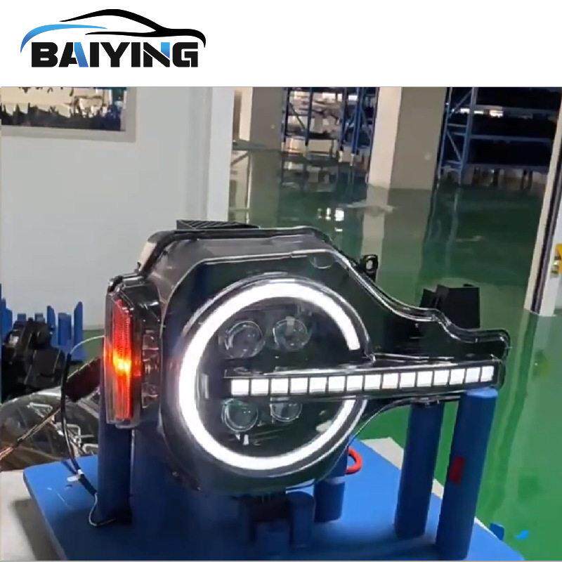 适用于21-23款福特烈马Bronco 猛禽版日行灯大灯总成改装赤酷车灯