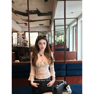 CHANGINGREAL蕾丝内搭打底衫T恤