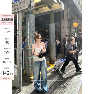 CHANGING REAL曼塔情书 白色绸缎蝴蝶结抹胸韩系内搭外穿修身上衣