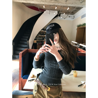 CHANGINGREAL修身内搭毛衣新款
