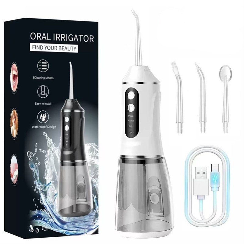 出口外贸电动冲牙器便携式口腔冲洗洁牙齿器家用洗牙水牙线便携款