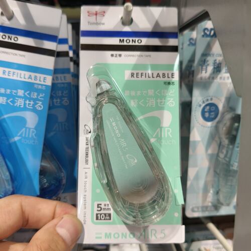 Tombow蜻蜓修正带替芯MONO AIR5小学生涂改带静音大容量CT-CAX5C