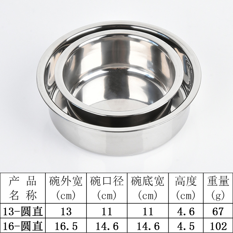 狗碗方形圆形猫碗狗盆宠物用品喂食水盆食盆宠物碗不锈钢钢碗