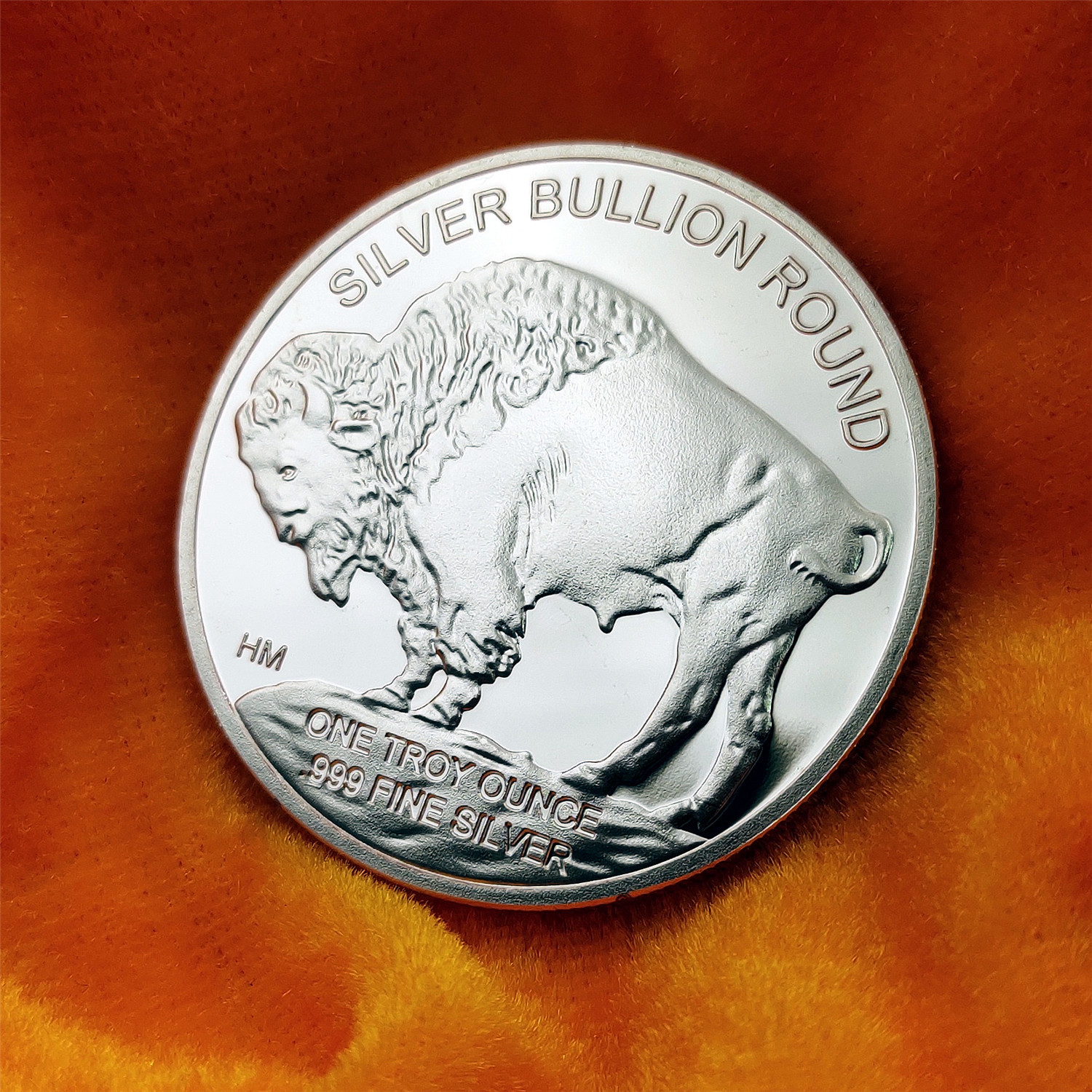 美国野牛币镀银硬币2024纪念币 indian/buffalo coin