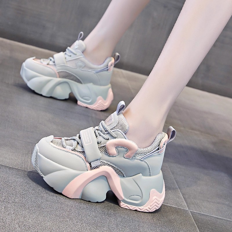 老爹鞋女2025年新款秋季运动网面