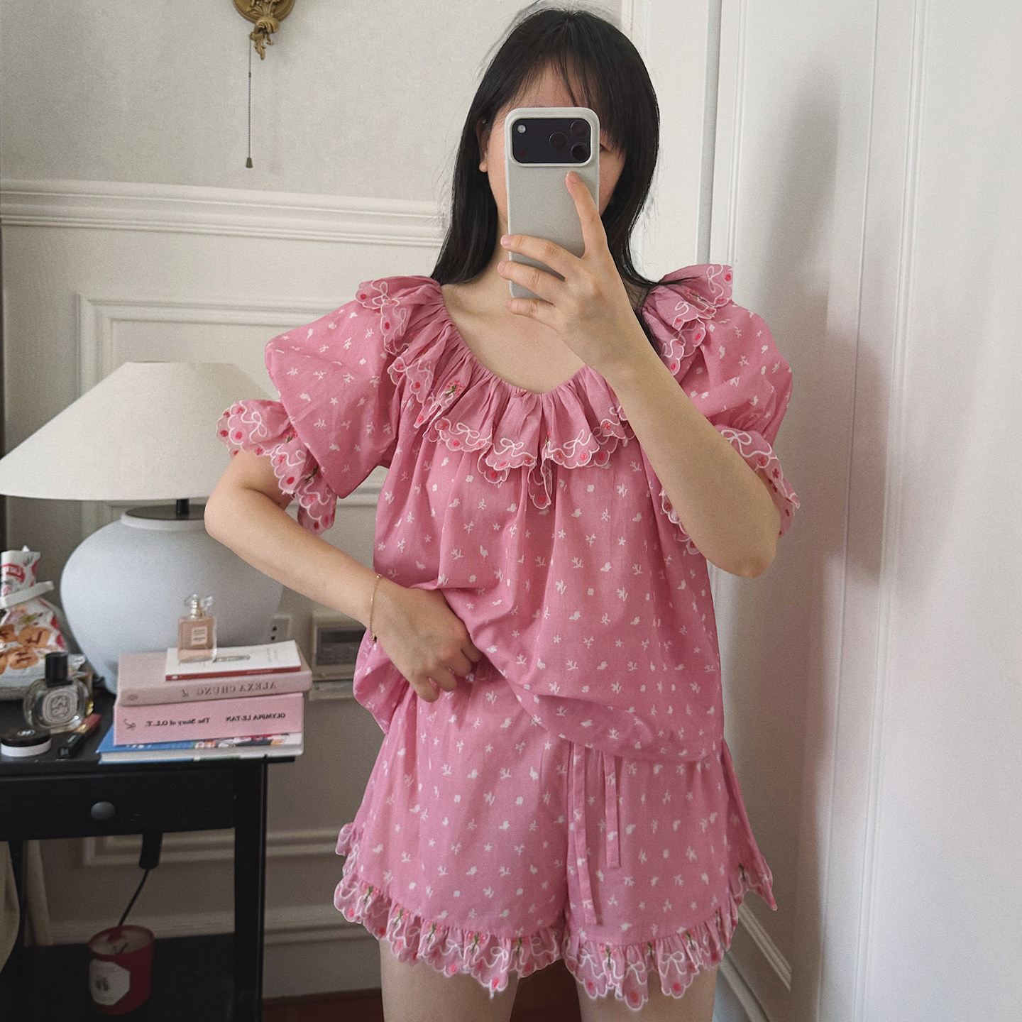 粉色纯棉短袖短裤睡衣女2026新款夏季薄款小个子全棉家居服套装夏