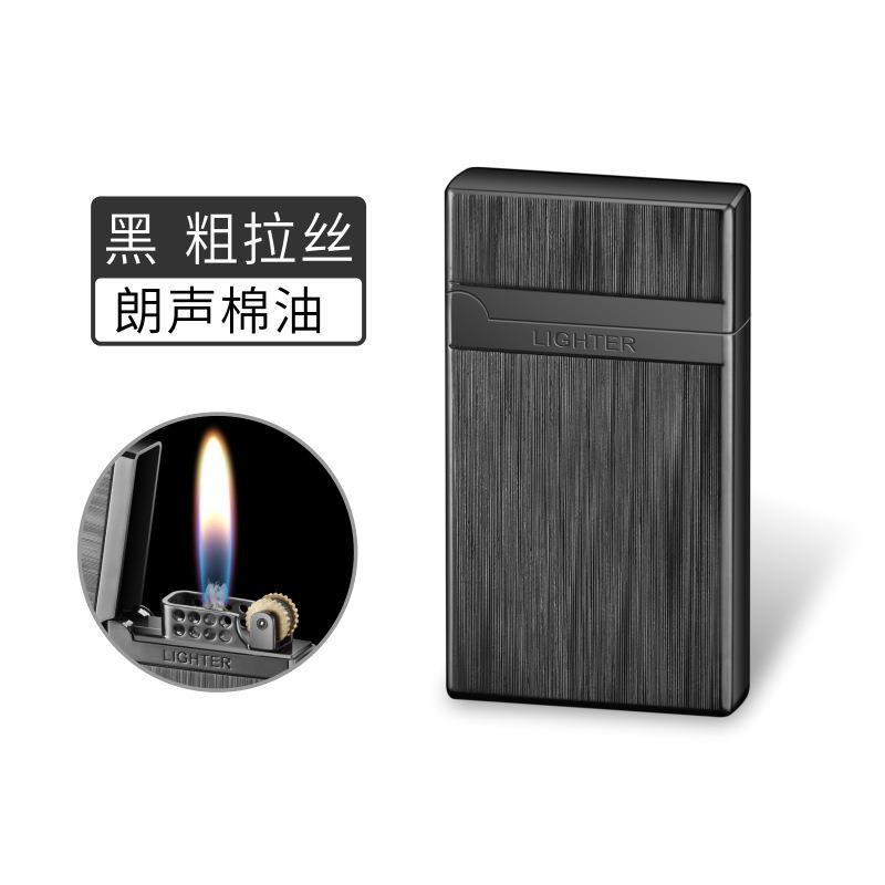 BH076朗声煤油打火机金属创意老式复古砂轮打火机外贸跨境