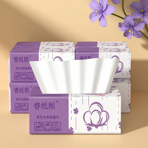 原生木浆抽纸家用面巾纸家庭装