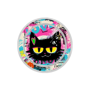 原创猫咪手机磁吸支架通用新款magsafe强力吸附不掉可爱可替换气囊磁力圈背贴360度旋转啪嗒固定桌面追剧