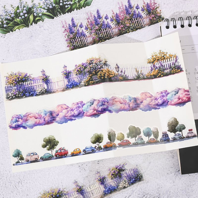 生活小记系列PET长条贴纸包防水