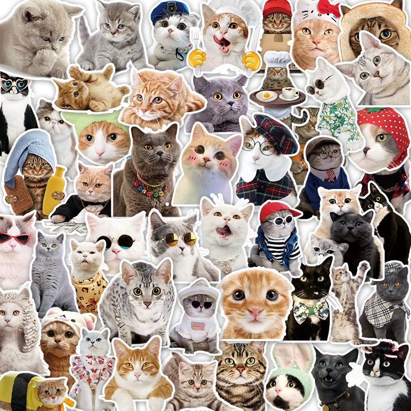 可爱狗狗涂鸦贴纸防水耐磨不干胶