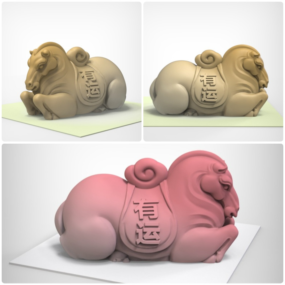 马上有运祥云食品级网红慕斯巧克力硅胶模具十二生肖动物香薰摆件