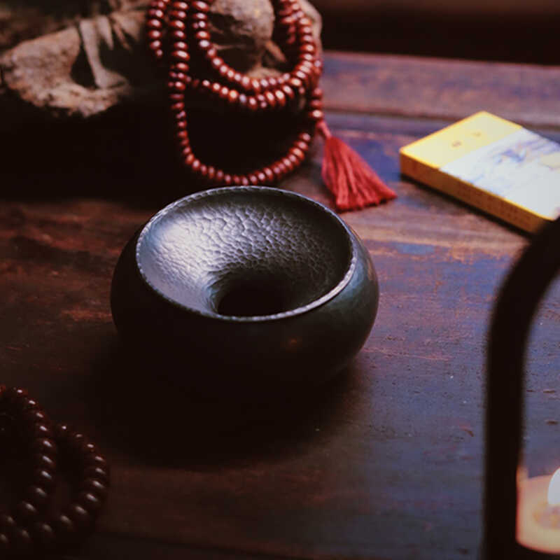 木兮堂纯紫铜烟灰缸茶盂