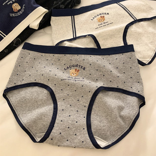 女生10A抑菌全棉裤 女孩棉柔女士纯棉内裤 运动小熊少女 气满满 元