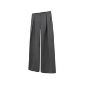 LOOSE立体剪裁工字褶打褶休闲垂坠感复古西装 裤 阔腿裤 NICE 拖地裤