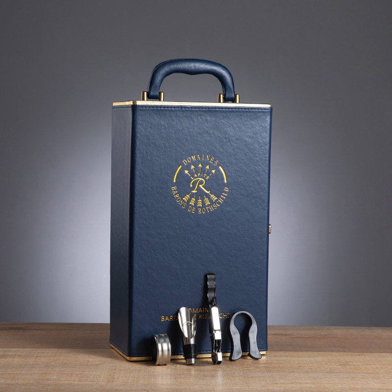 拉菲专用高档红酒包装盒单支双支葡萄酒皮木礼盒四支六支红酒空盒