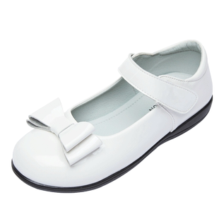 女童白色皮鞋子儿童皮鞋单鞋2025春秋白色小公主演出鞋表演鞋软底