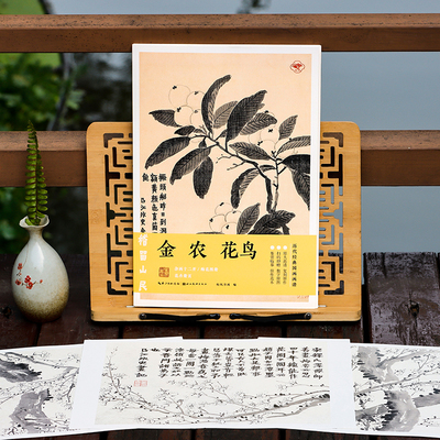 24幅金农花鸟画谱原大高清画稿