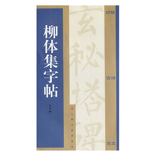 柳体集字帖 集字对联古诗古文 柳公权玄秘塔楷书古诗米字格毛笔字帖行到水穷处 坐看云起时临摹入门基础训练教程 上海书画出版社