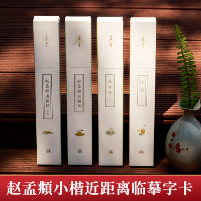 赵孟頫小楷近距离临摹字卡