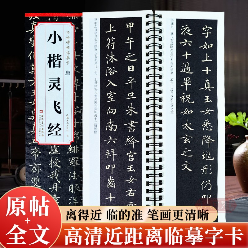 钟绍京小楷灵飞近距离临摹字卡片