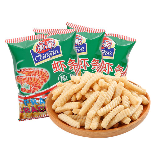 虾条原味油炸膨化食品办公怀旧