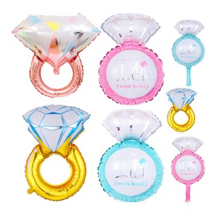 新款大号钻戒气球求婚表白大号IDO钻戒情人节七夕表白装饰布置球