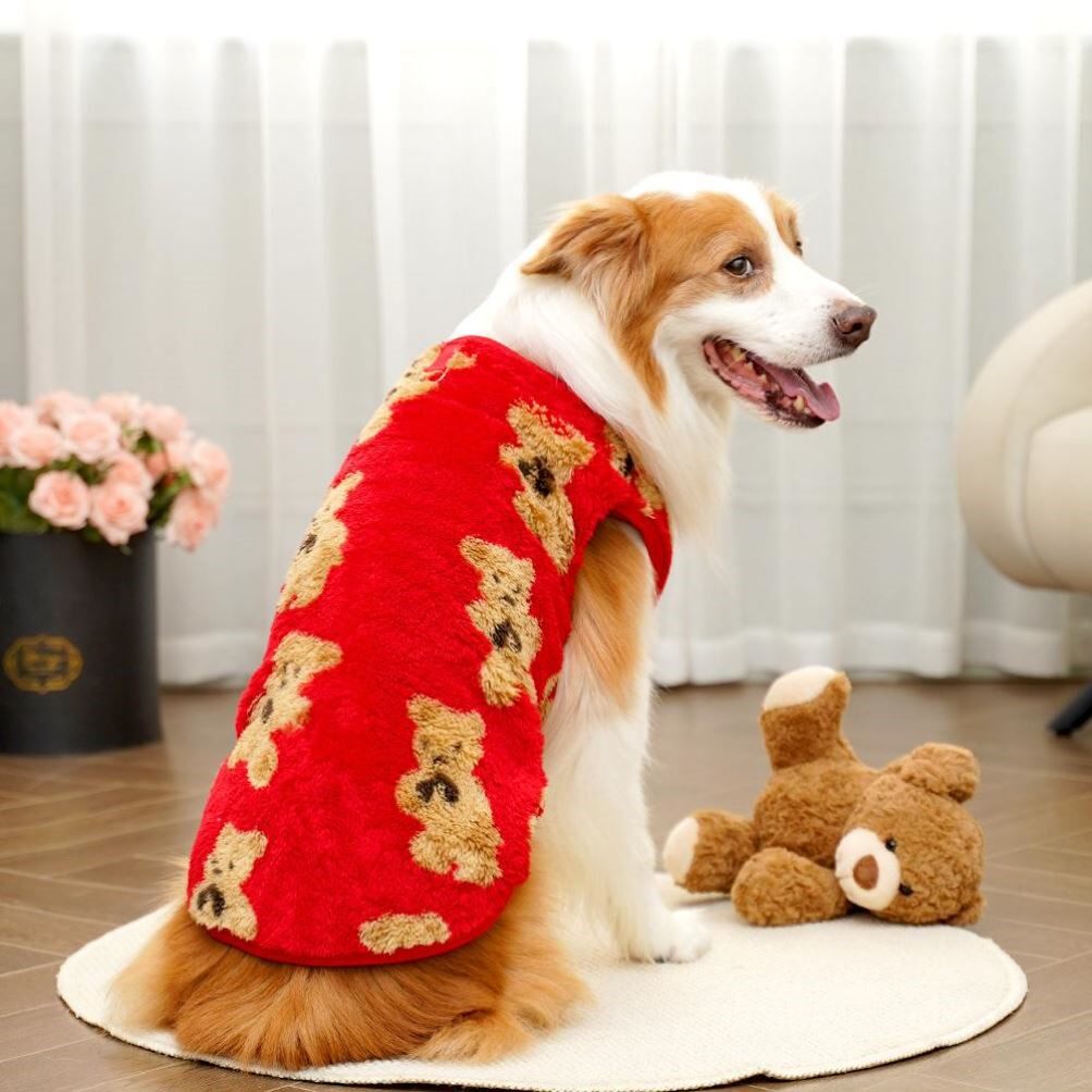 大型犬秋冬款加绒卫衣金毛拉布拉多边牧萨摩耶哈士奇狗狗保暖衣服