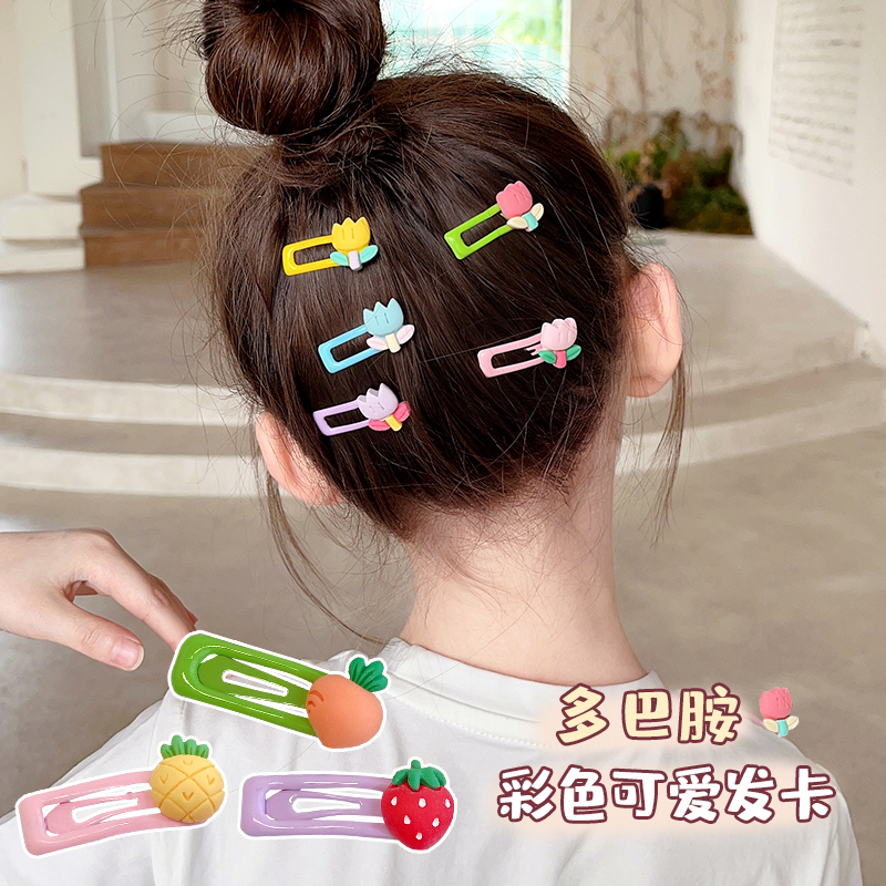 儿童刘海碎发卡女童前额发夹子小宝宝可爱超萌韩国新款后脑勺头饰
