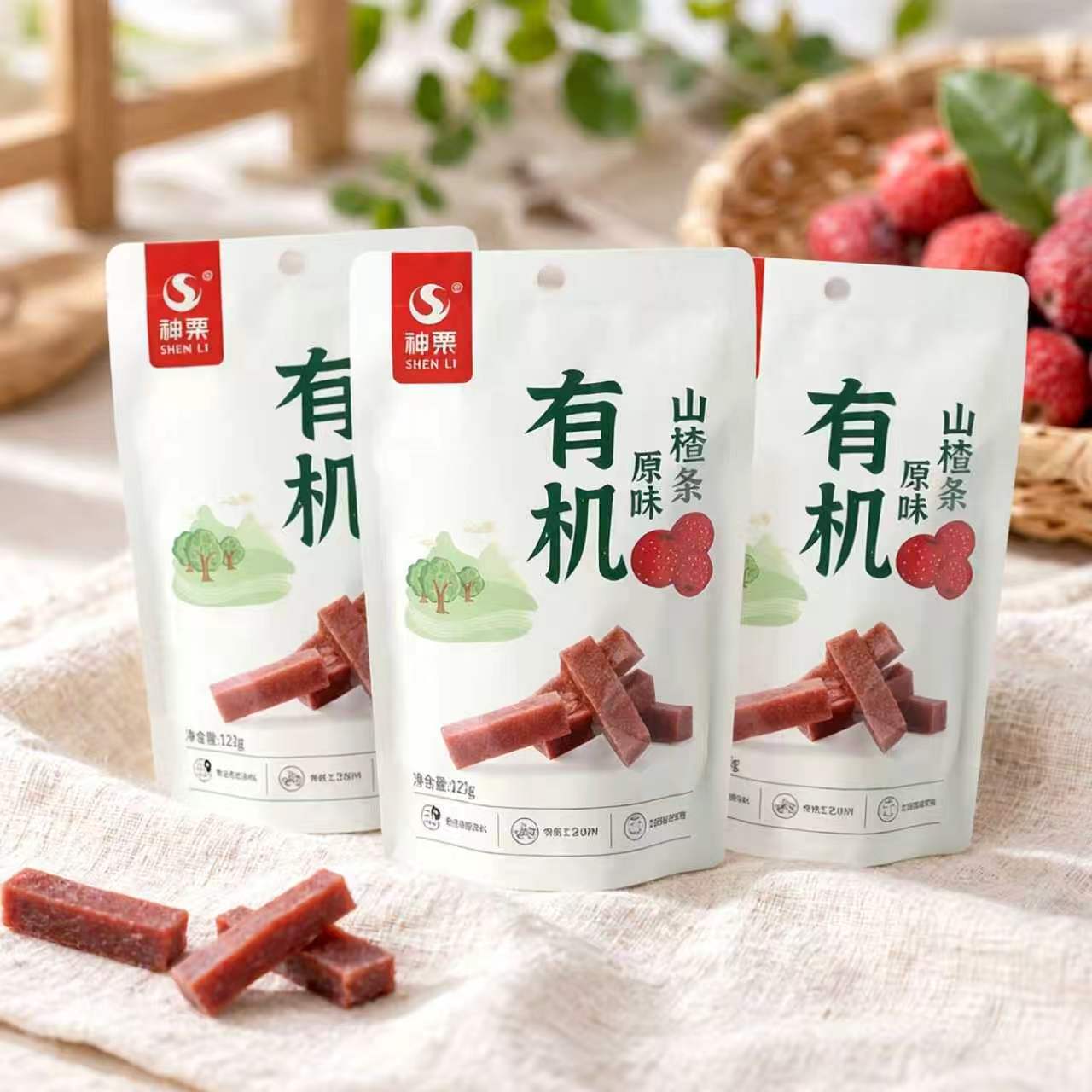神栗有机原味山楂条 承德特产山楂制品办公室出游休闲零食蜜饯