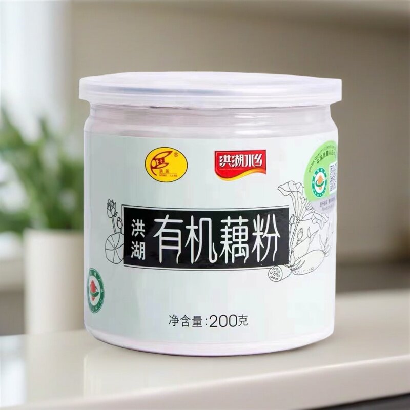 湖北洪湖有机藕粉 天然原味藕粉罐装老人孕妇营养早餐无蔗糖不甜