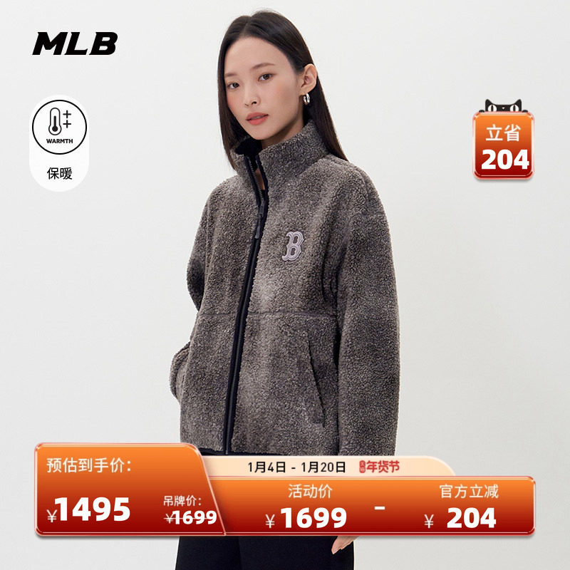 MLB官方男女情侣复古街头两面穿保暖仿羊羔绒外套25冬季新款FDB04,运动服/休闲服装,运动棉衣,淘宝优惠券,粉丝福利购,淘宝优惠卷