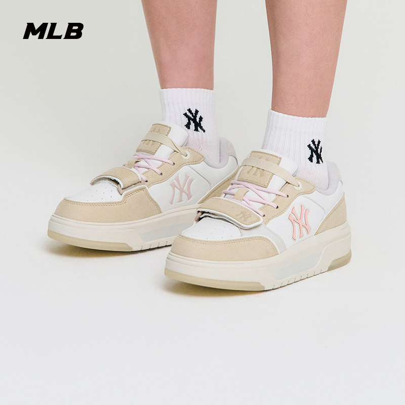 MLB官方女款韩系时尚复古百搭撞色厚底增高学长鞋25秋冬新款SXP01,运动鞋new,板鞋,淘宝优惠券,粉丝福利购,淘宝优惠卷