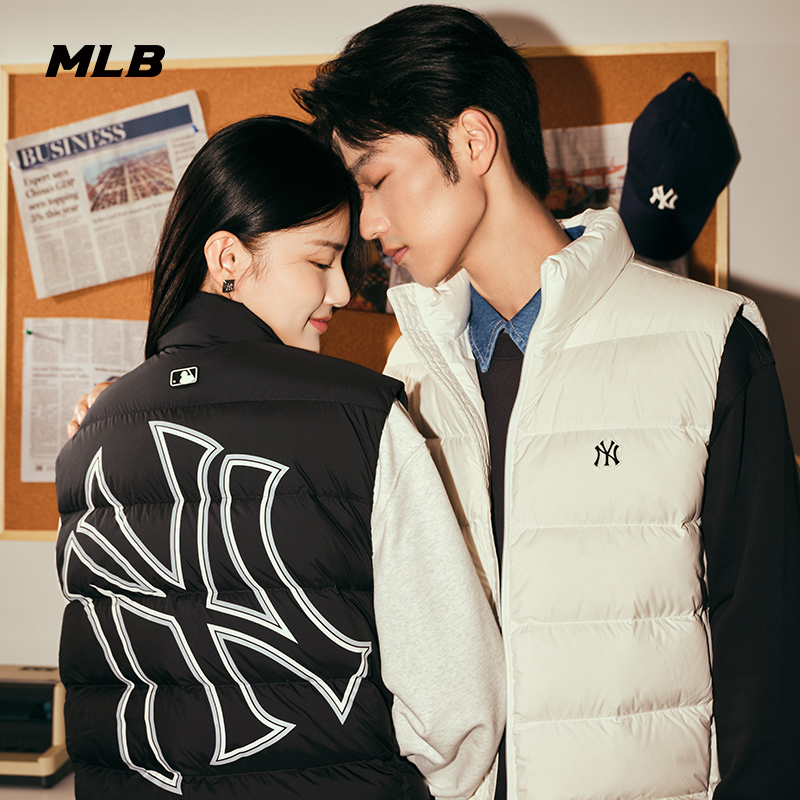 官方羽绒马甲MLB23秋季新款