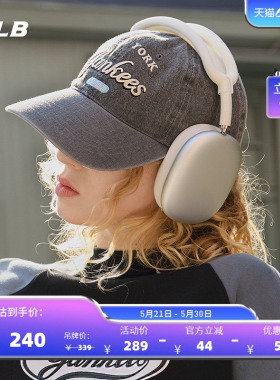 MLB官方 男女同款情侣学院风复古百搭软顶时尚棒球帽春夏CPD03