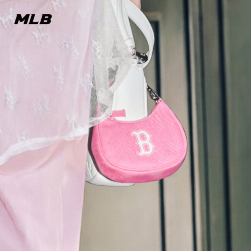MLB官方 章若楠同款迷你收纳包时尚挂饰零钱包26夏季POB01/POM01