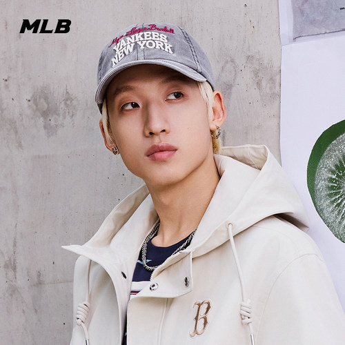 MLB官方 男女同款韩系百搭时尚显脸小遮阳帽软顶棒球帽春夏CPV18