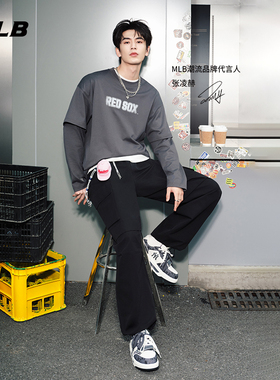 MLB官方 张凌赫张康乐同款男女满印老花学长鞋25秋冬新款SXP02