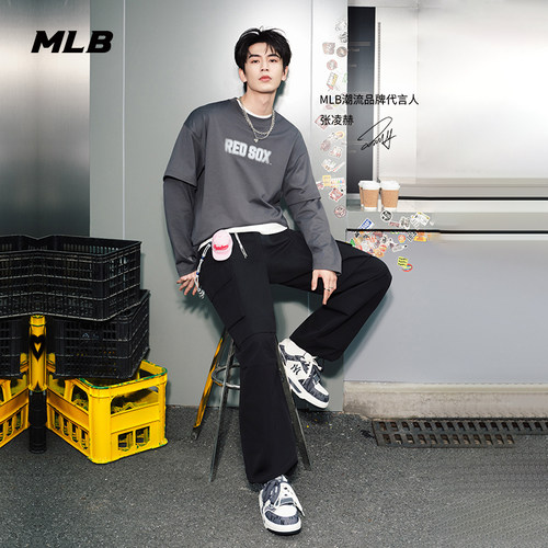 MLB官方 张凌赫张康乐同款男女满印老花学长鞋25秋冬新款SXP02