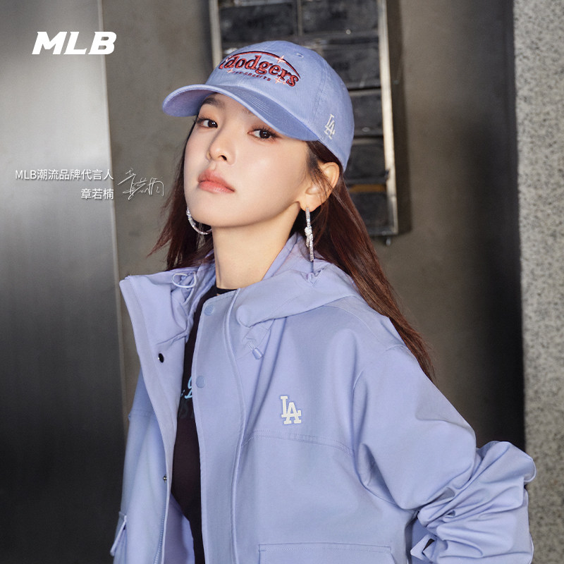 MLB官方章若楠同款韩系显脸小遮阳百搭软顶棒球帽26夏季新款CPV24图片