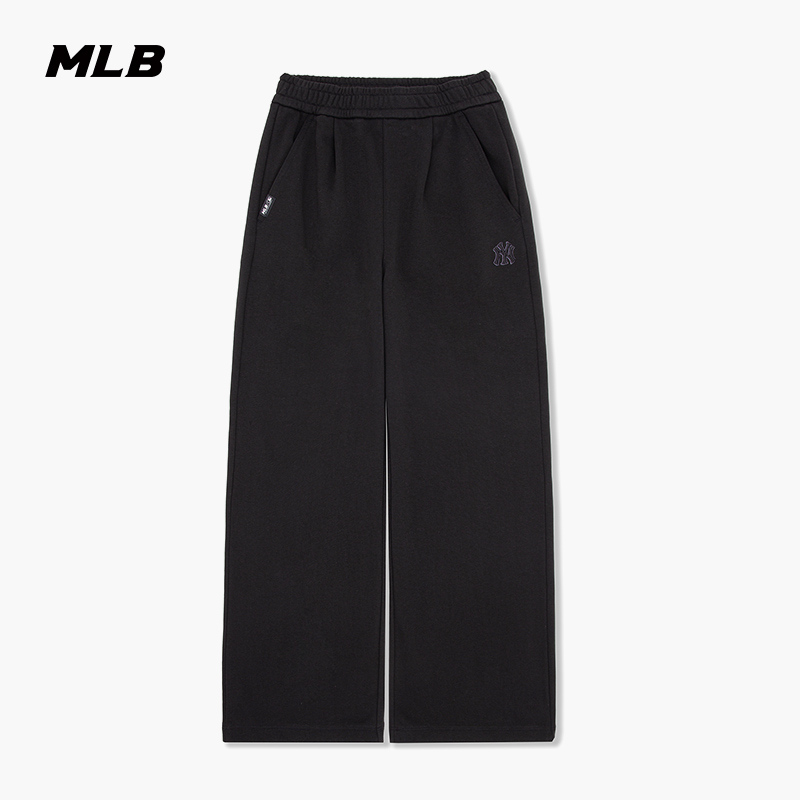 MLB官方 女款时尚潮流纯色百搭运动休闲长裤25秋季新款PTB10