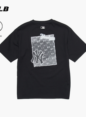 【情人节礼物】MLB官方男女同款宽松韩系仿牛仔短袖26春新款TSM07