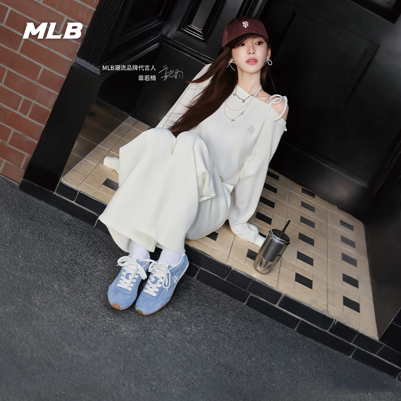 MLB男女同款韩系甜酷风薄底鞋图片
