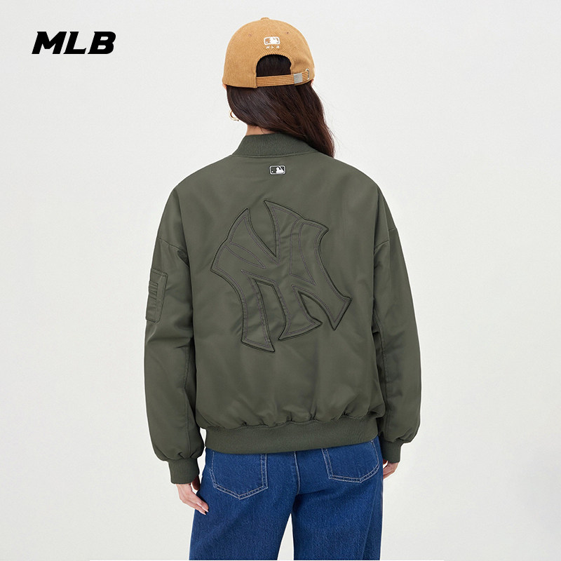 MLB官方男女同款百搭时尚潮流宽松夹棉款夹克外套26春季新款JPB15,淘宝优惠券,粉丝福利购,淘宝优惠卷