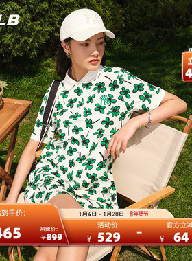 MLB官方 女士运动连衣裙花卉图案休闲百搭时尚潮夏季OPEC9
