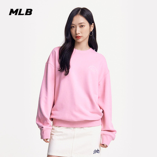 MTB07 圆领套头运动卫衣25春夏新款 MLB官方 男女情侣简约休闲长袖