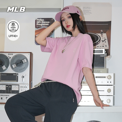 MLB官方 男女同款休闲宽松时尚经典百搭防晒T恤26夏季新款TSB02