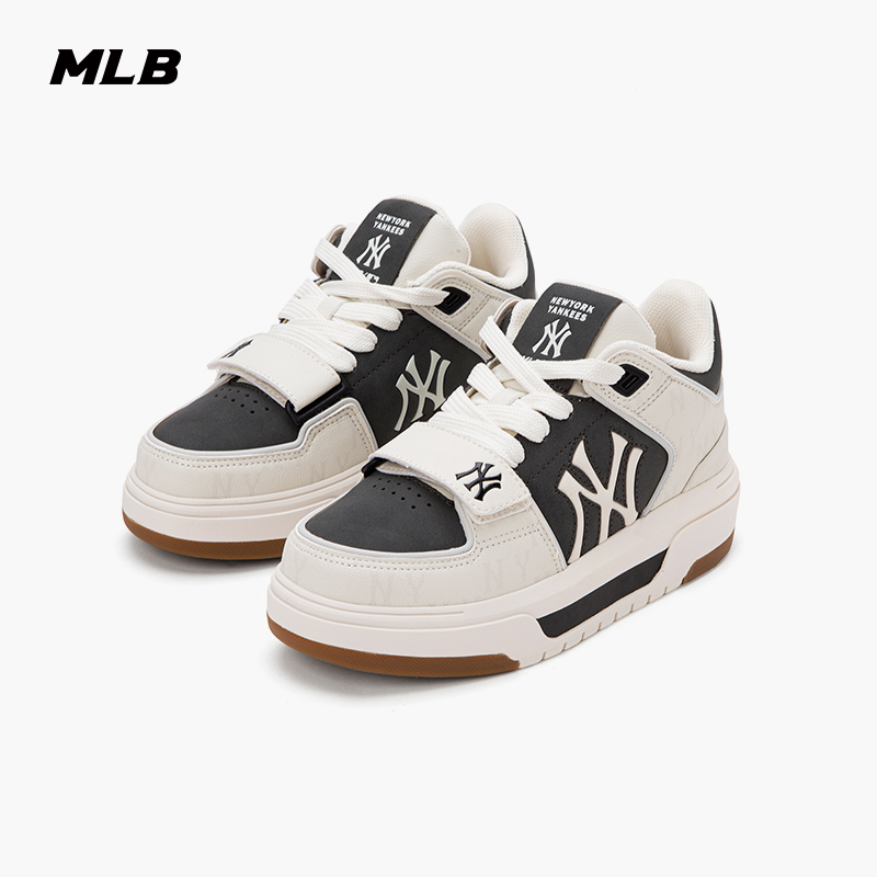 MLB官方男女情侣复古满印老花韩系通勤百搭学长鞋25秋冬新款SXW01