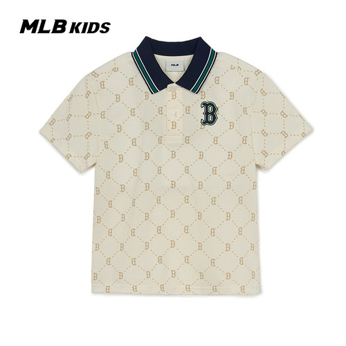 MLB儿童25春夏新款刺绣POLO衫