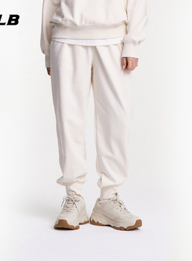 MLB官方男女情侣经典纯色小logo时尚束脚休闲长裤25春夏新款PTB01